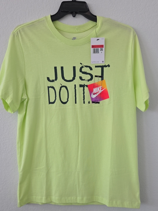 Nike Other - Nike Men's Short Sleeve 'Just Do It' Tee - Neon Bright Yellow Shirt New Cotton